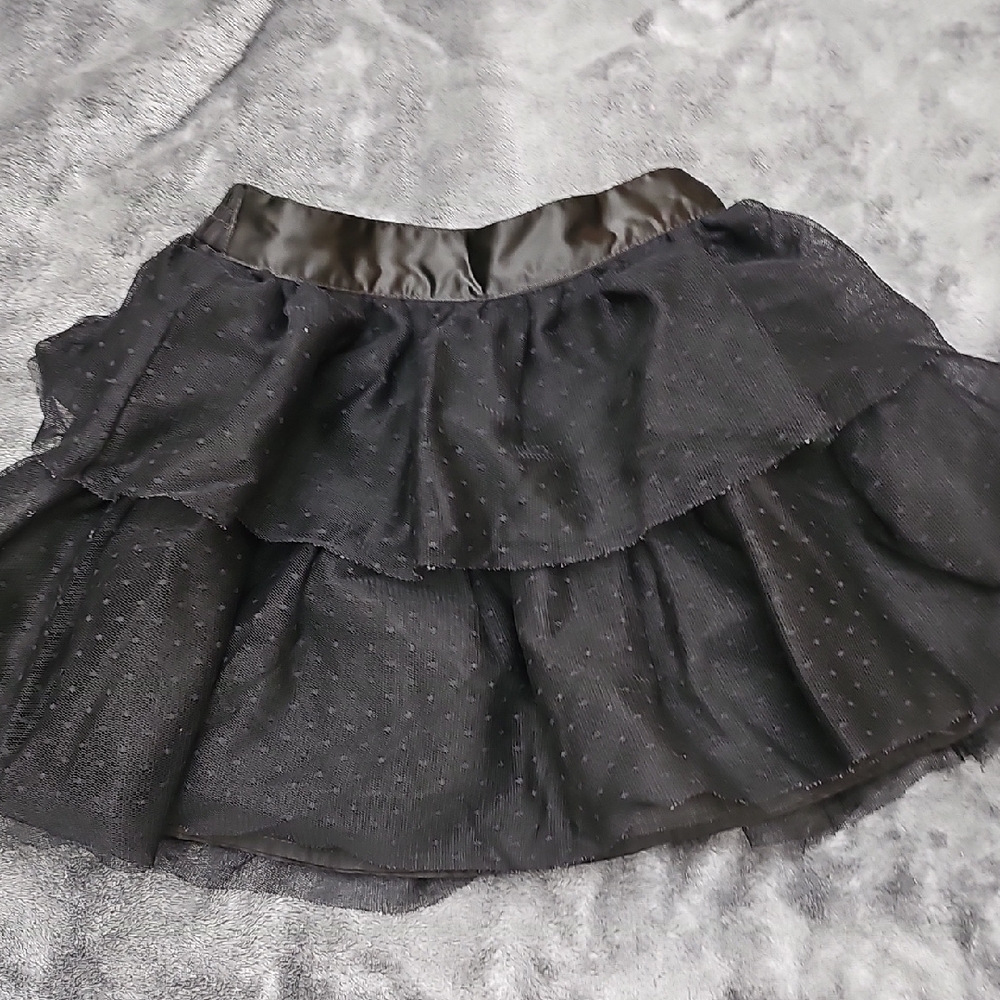 Janie and Jack Charcoal Tiered Skirt